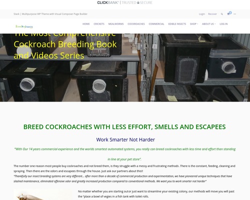 The Complete Cockroach Breeding Manual-Clickbank – Breeding Insects Made Easy