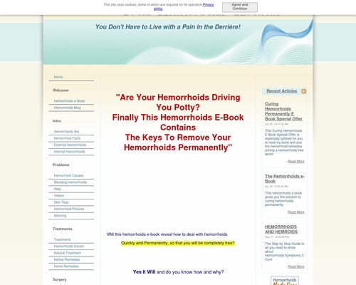 The Hemorrhoids e-Book