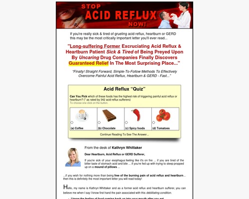 Stop Acid reflux Now! – Acid Reflux, GERD and Heartburn Relief