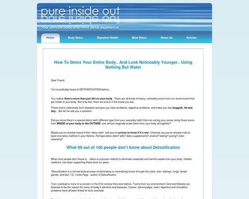 Pure Inside Out  – Detox Bath: Safe and Gentle Everyday Body Detox