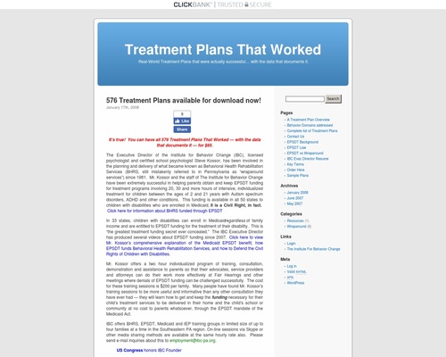 Treatment Plans That Worked